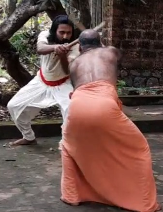 Gurukkal Mukkuswamy training pose